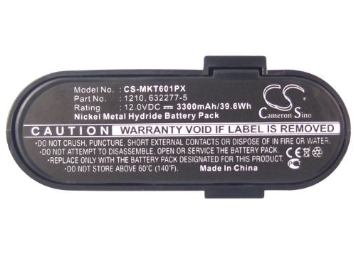 12.0V 3300mAh Battery Replacement H4485