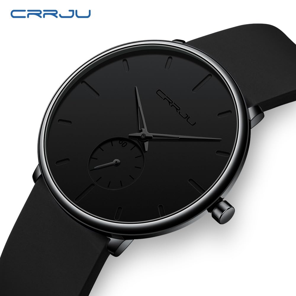 Waterproof Quartz Ultra Thin Wristwatches with Silicone Band V27288