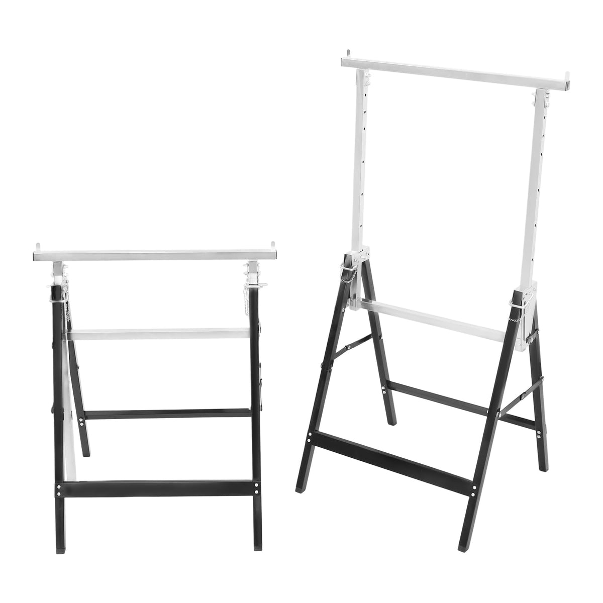 Foldable Steel 2 Pack Adjustable Height Saw Horses H136