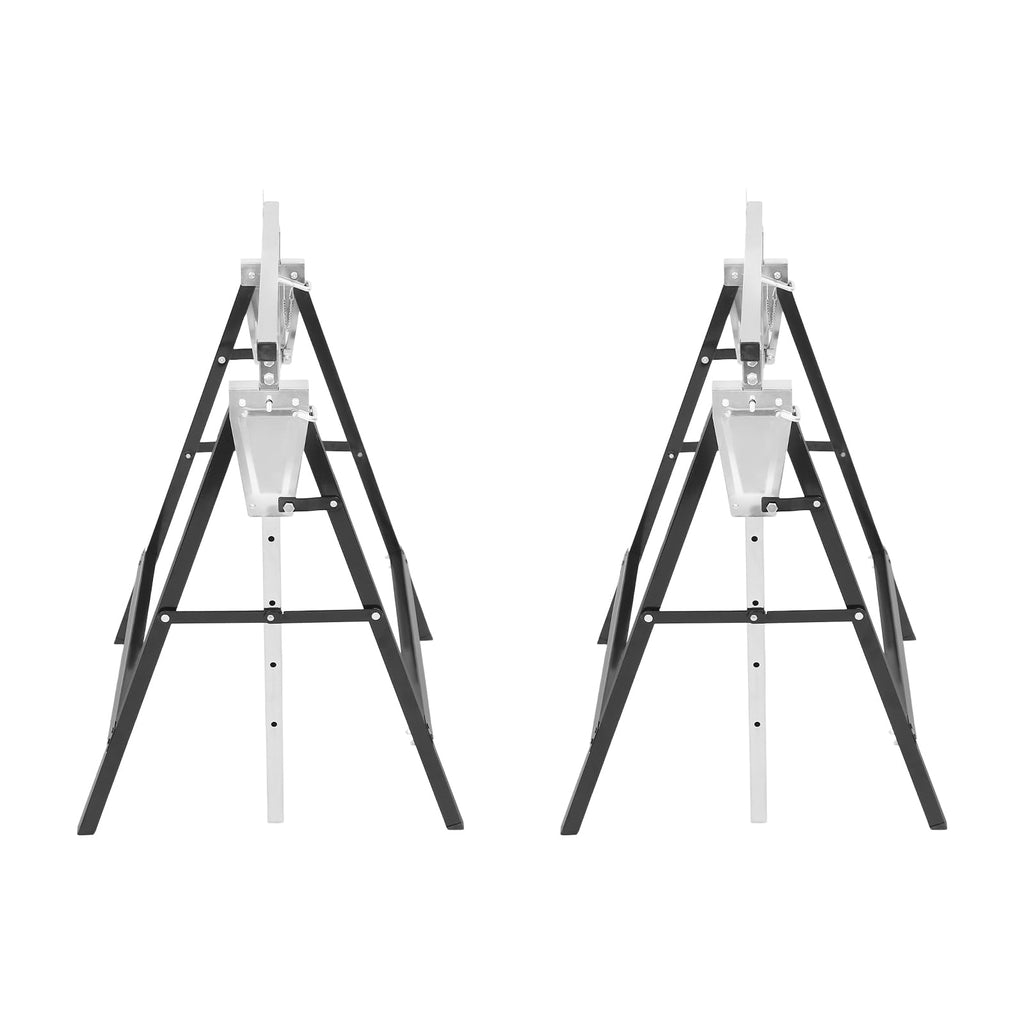 Foldable Steel 2 Pack Adjustable Height Saw Horses H136