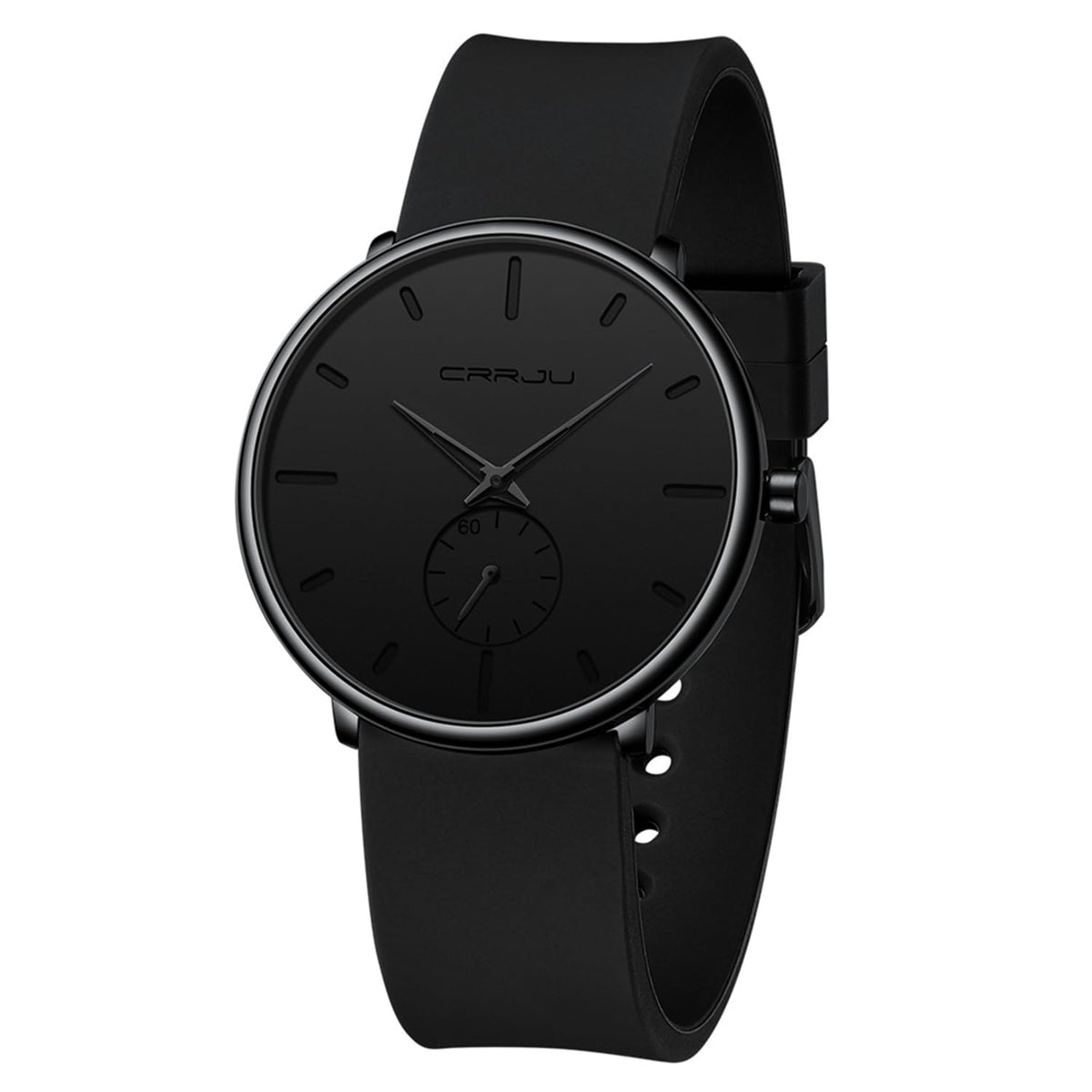 Waterproof Quartz Ultra Thin Wristwatches with Silicone Band V27288