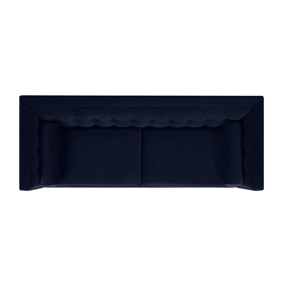 Dark Navy Blue Performance Velvet Tufted Sofa Z65410