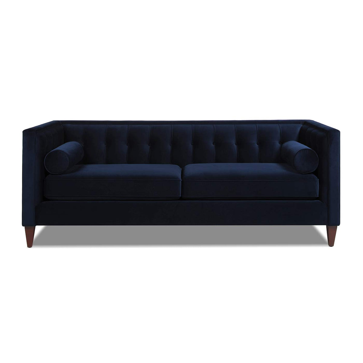 Dark Navy Blue Performance Velvet Tufted Sofa Z65410