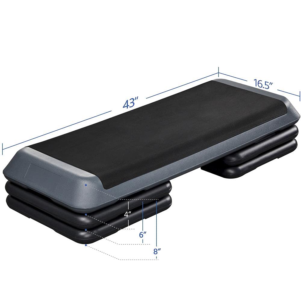 43in 3-Level Adjustable Aerobic Step Platform P361