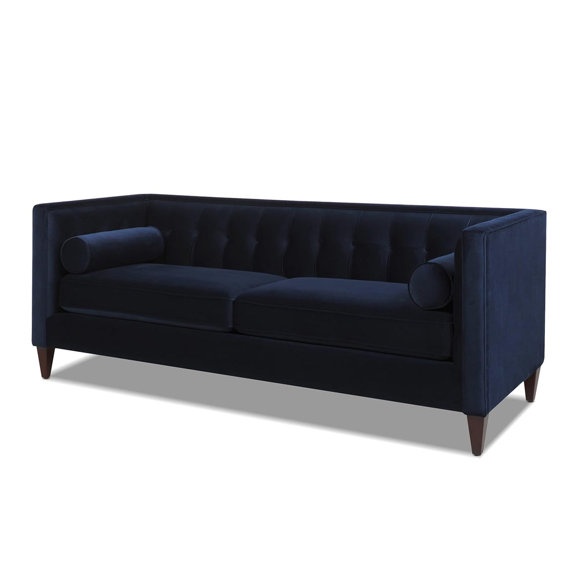 Dark Navy Blue Performance Velvet Tufted Sofa Z65410