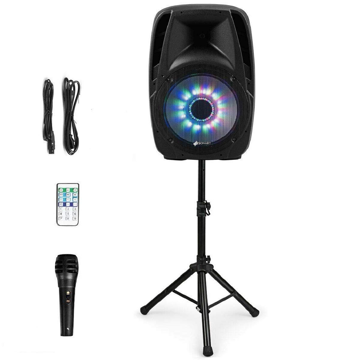15" 1500W 2-Way Portable PA Speaker System A9769