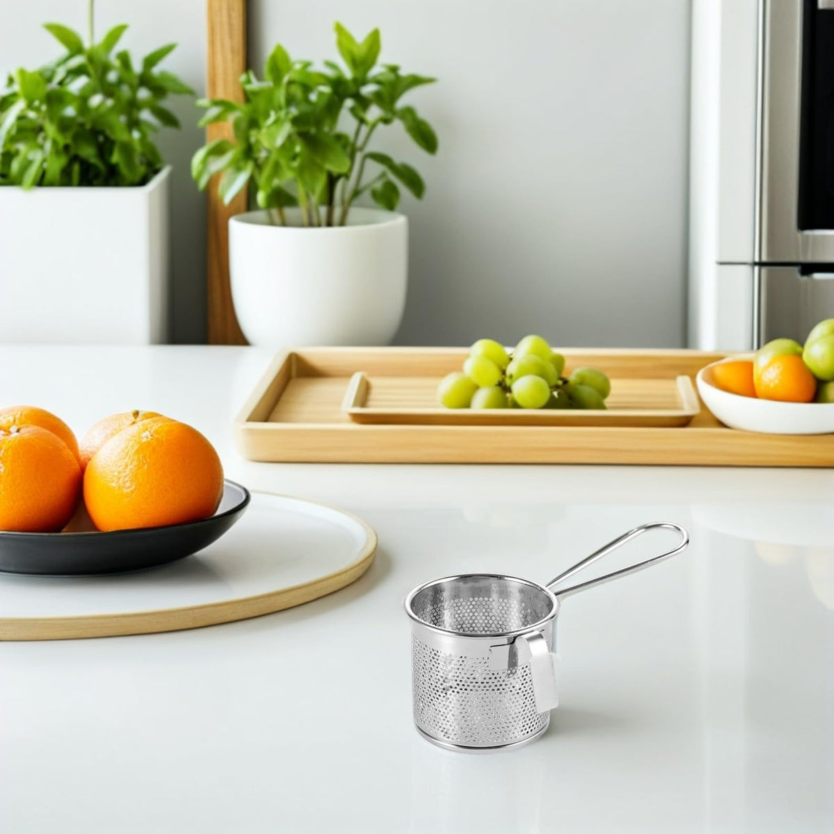 Stainless Steel Mesh Colander with Hook H5137