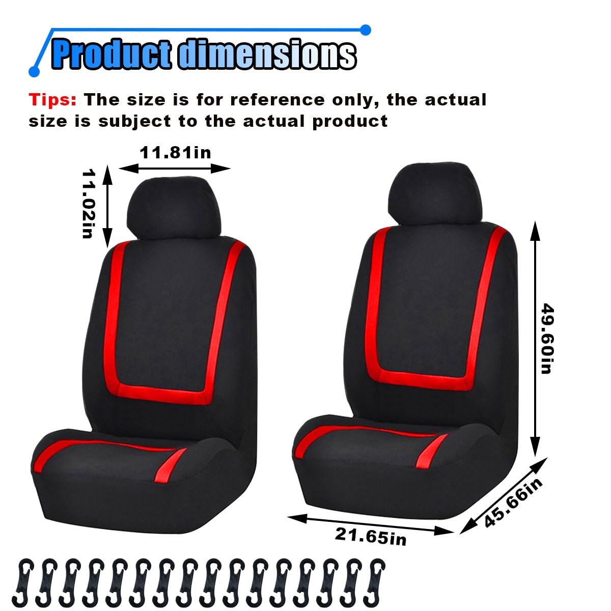 2 Pack Breathable Car Seat Covers W94648
