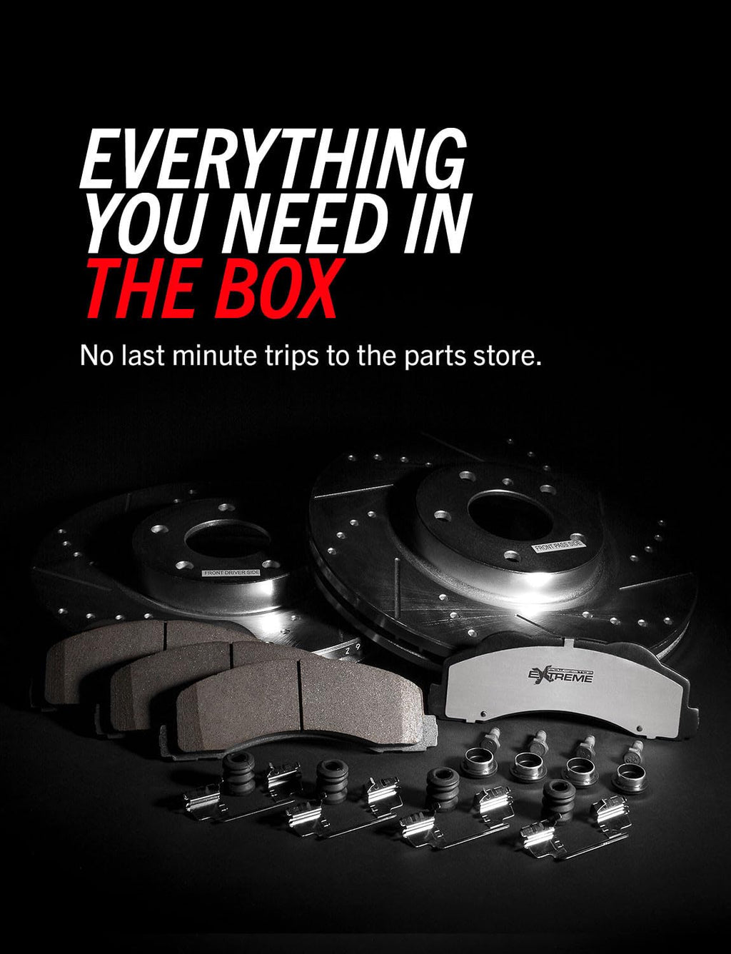 Front & Rear Brake Pad & Rotor Kit O467
