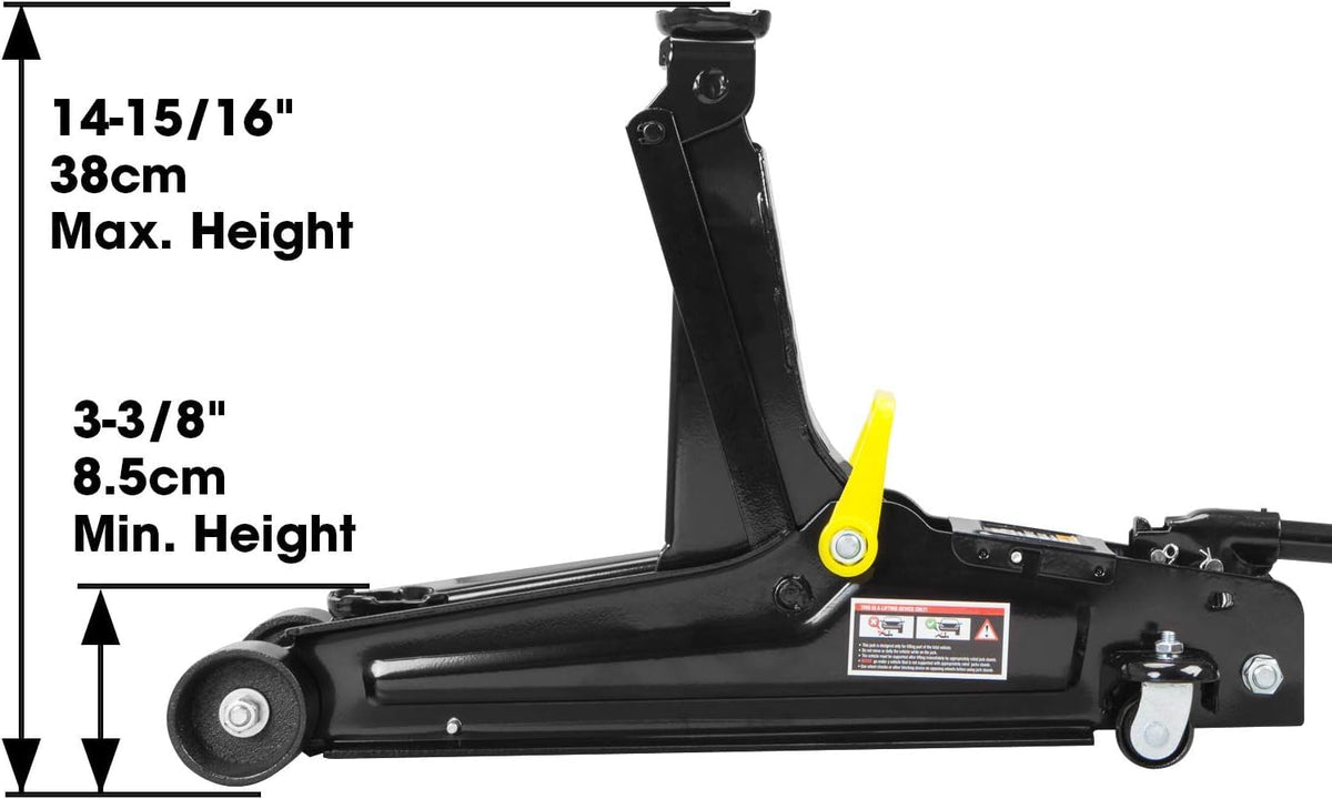2.5 Ton Low Profile Hydraulic Trolley Jack, Black G74983