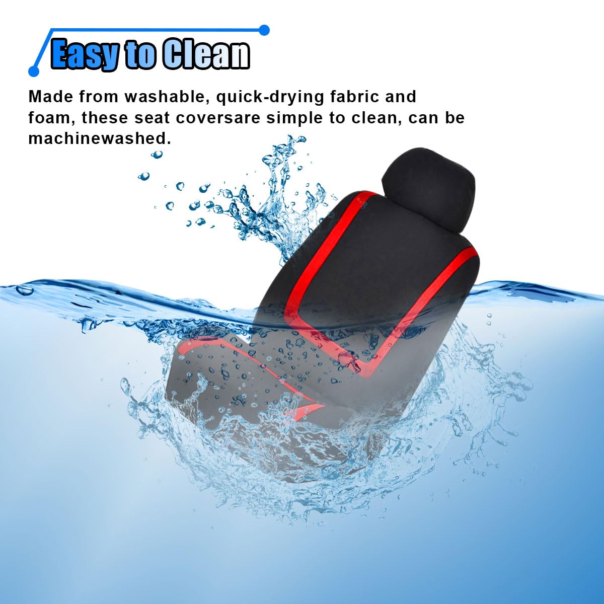 2 Pack Breathable Car Seat Covers W94648