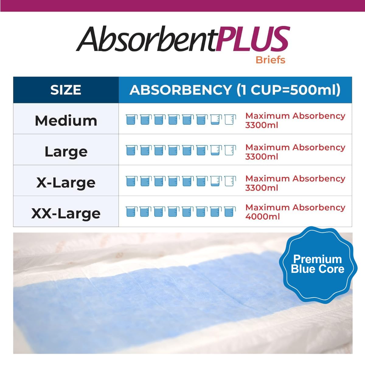 White Medium 12 Count Adult Diaper S80288