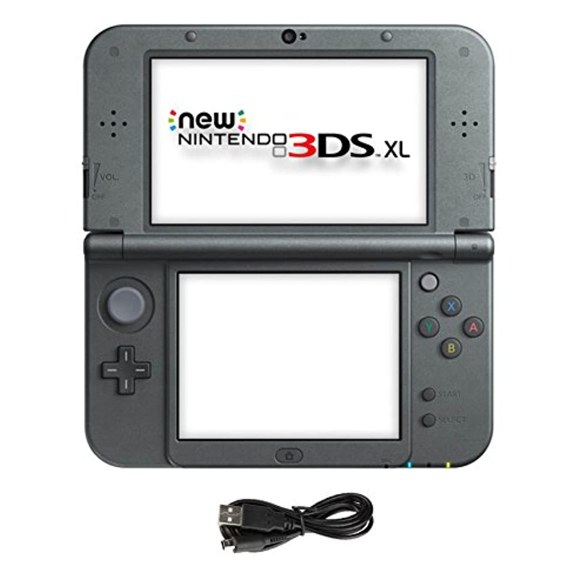 Black Handheld Console and AC Adapter P7114