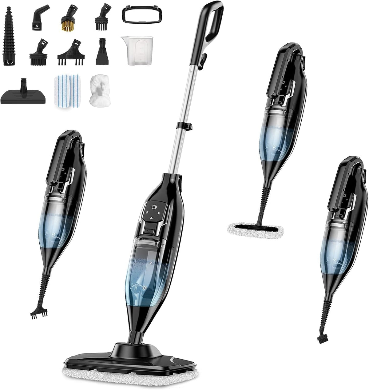 12-in-1 Handheld Steam Mop with 565ML Removable Tank Z441132