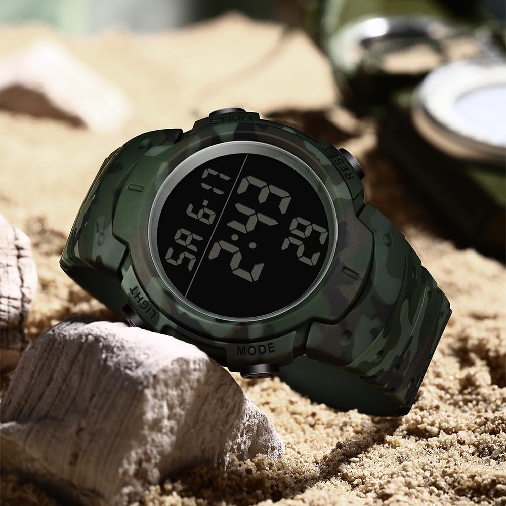 Mens Digital Waterproof Outdoor Chronograph LED Watch Z63224