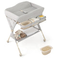 Portable Foldable Baby Changing Table with Wheels K204712