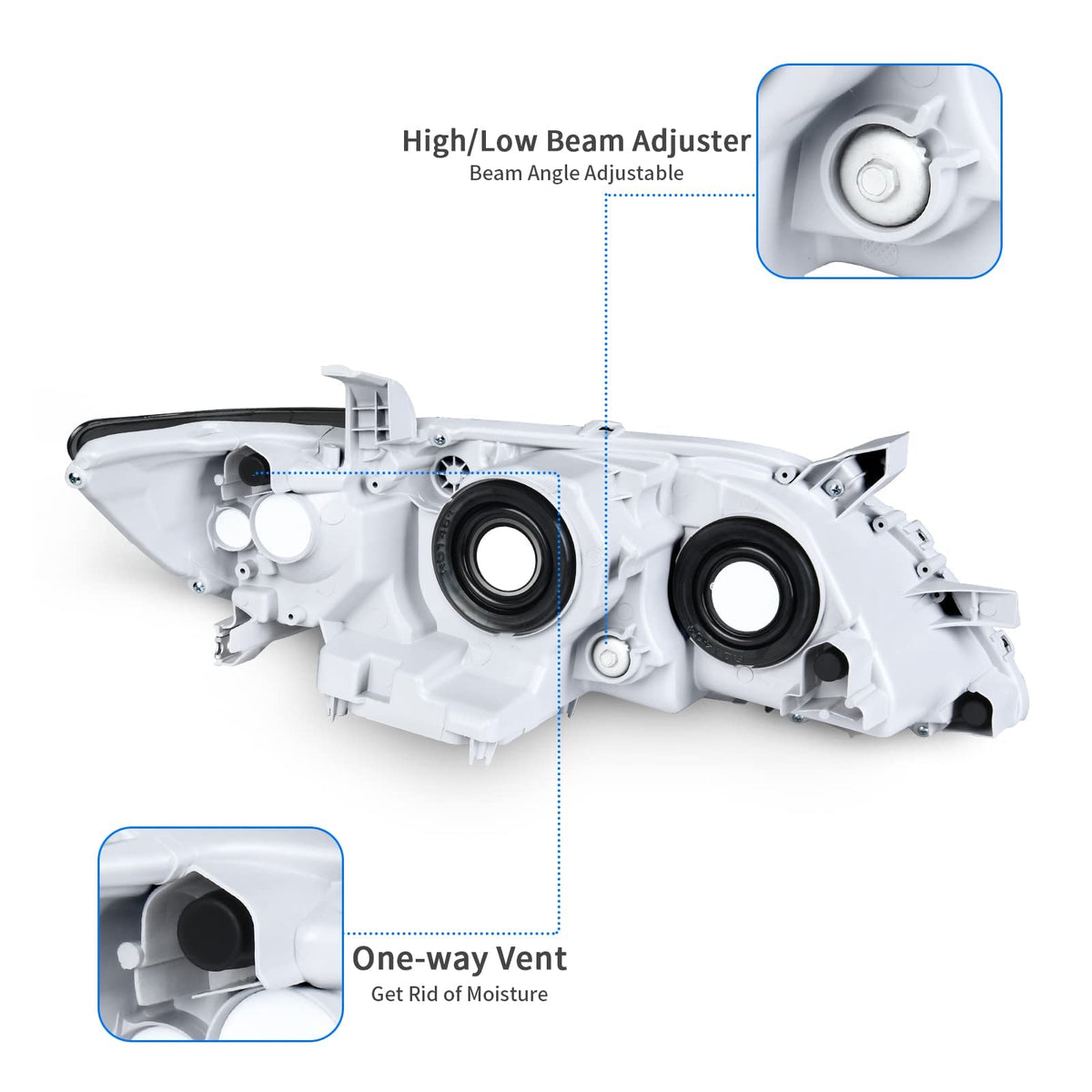 Chrome Housing Headlights R442165