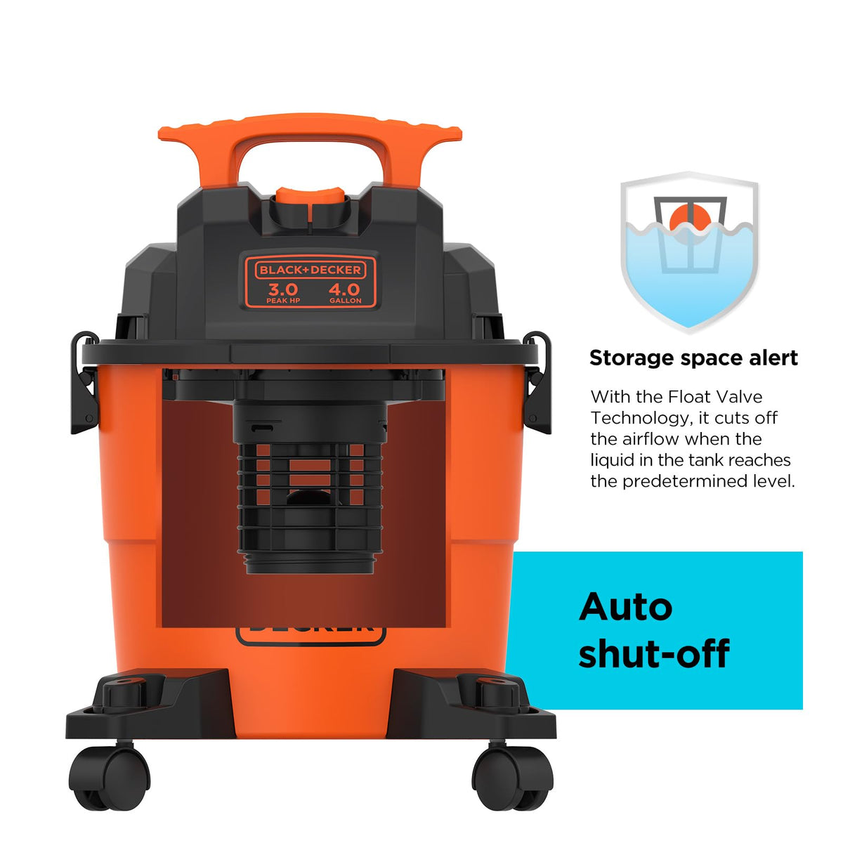 4 Gallon 3-in-1 Wet and Dry Shop Vacuum W510