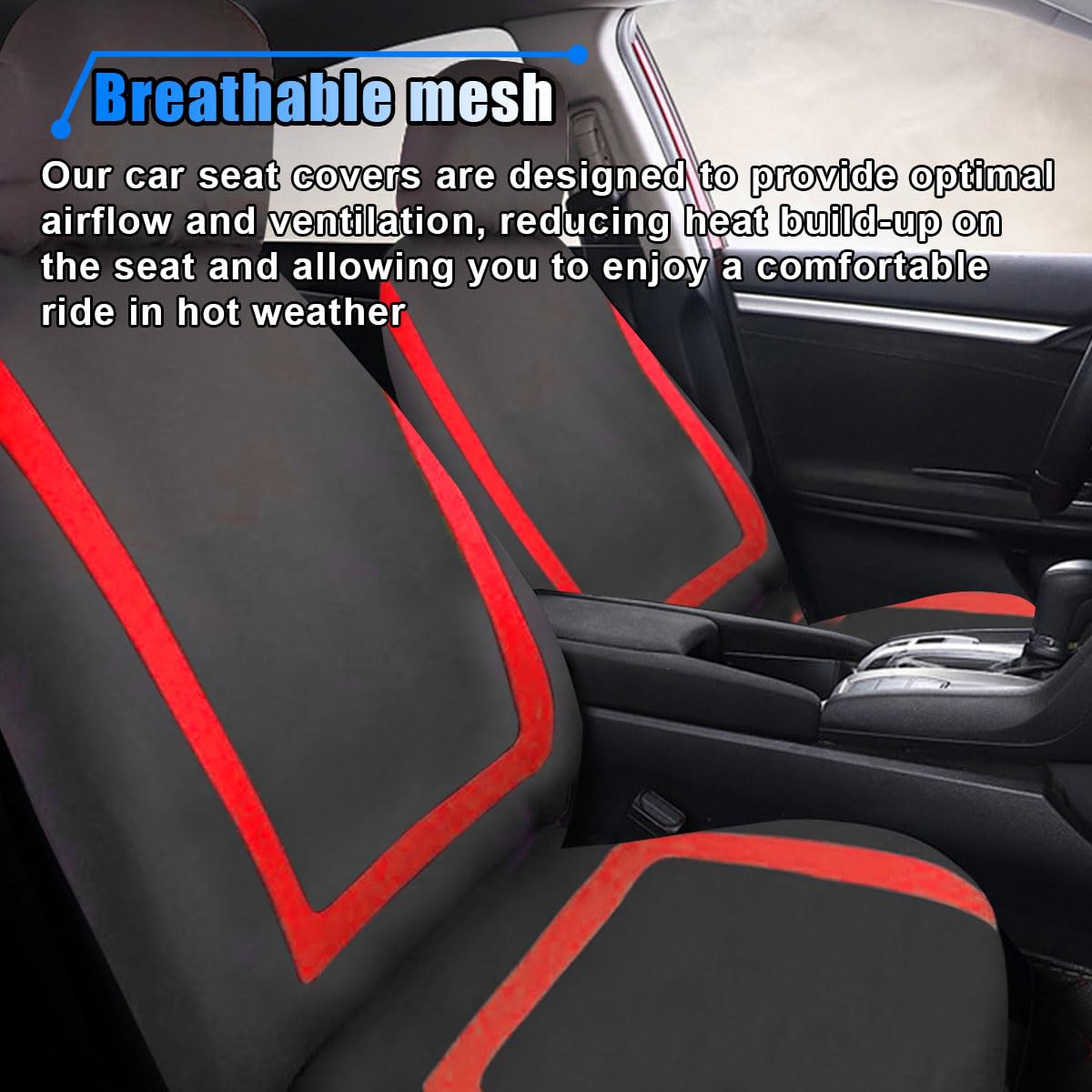 2 Pack Breathable Car Seat Covers W94648