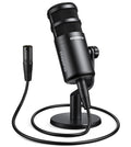 XLR Podcast Microphone, Cardioid Dynamic Metal Desk Mic N197