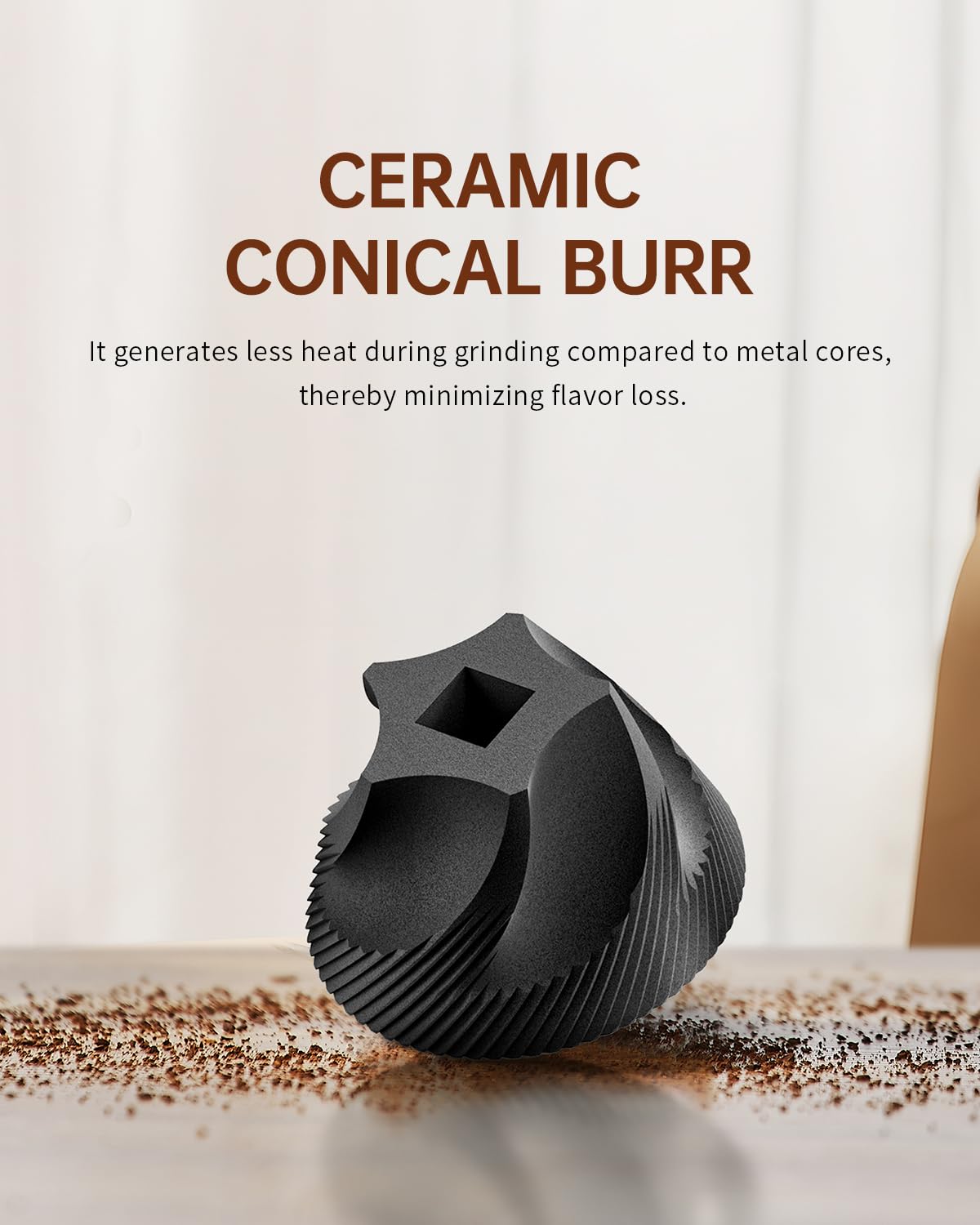 Manual Coffee Grinder with Ceramic Conical Burr Y6798