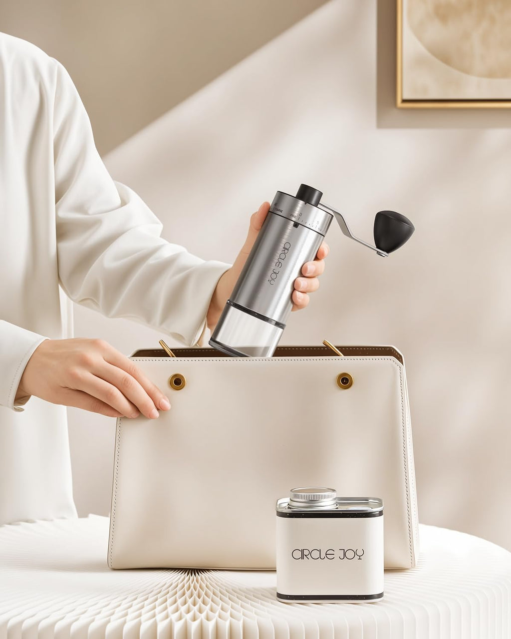 Manual Coffee Grinder with Ceramic Conical Burr Y6798