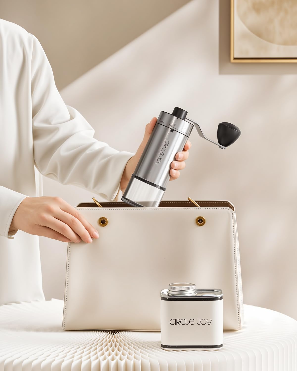 Manual Coffee Grinder with Ceramic Conical Burr Y6798