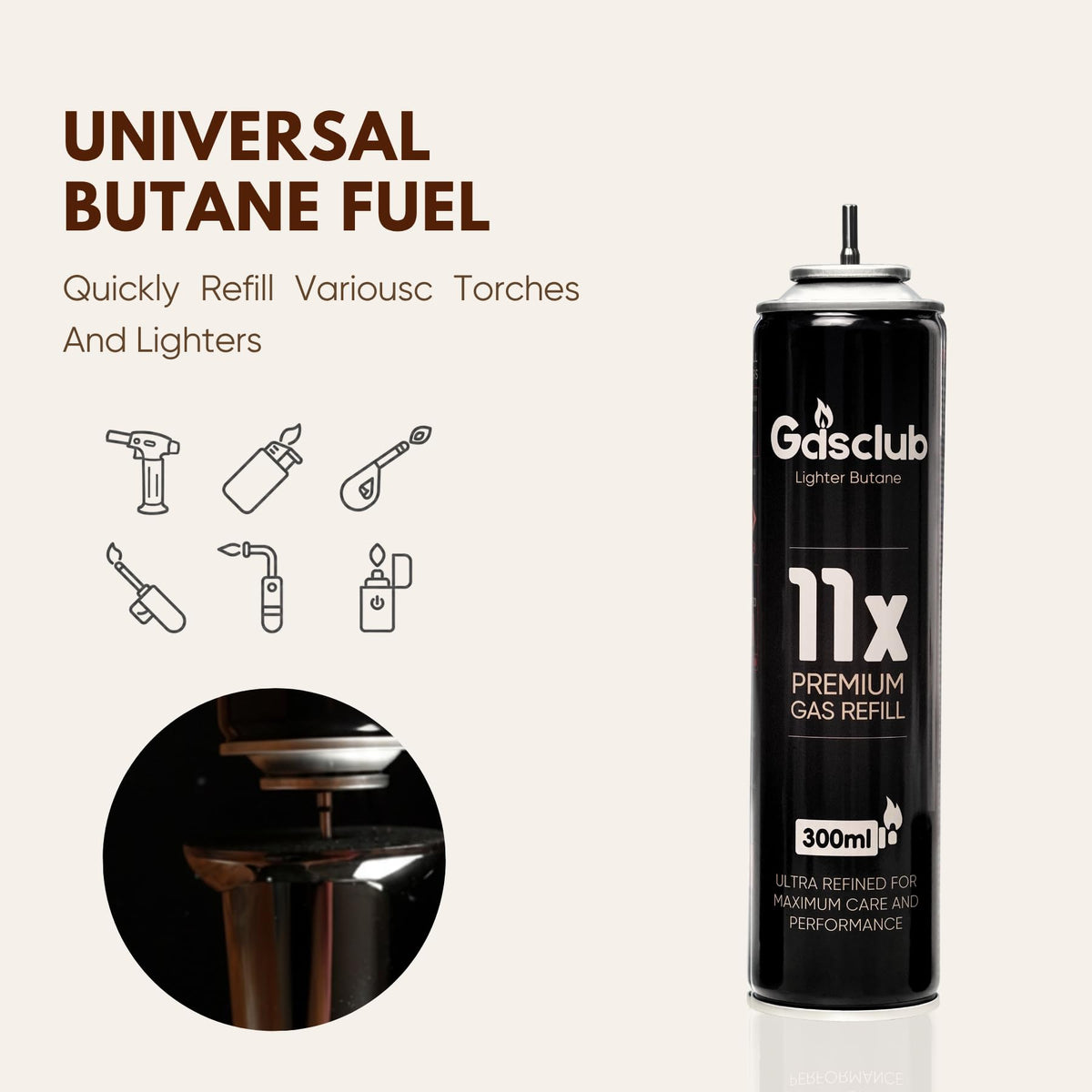11X Butane Refill 12 Cans R709350