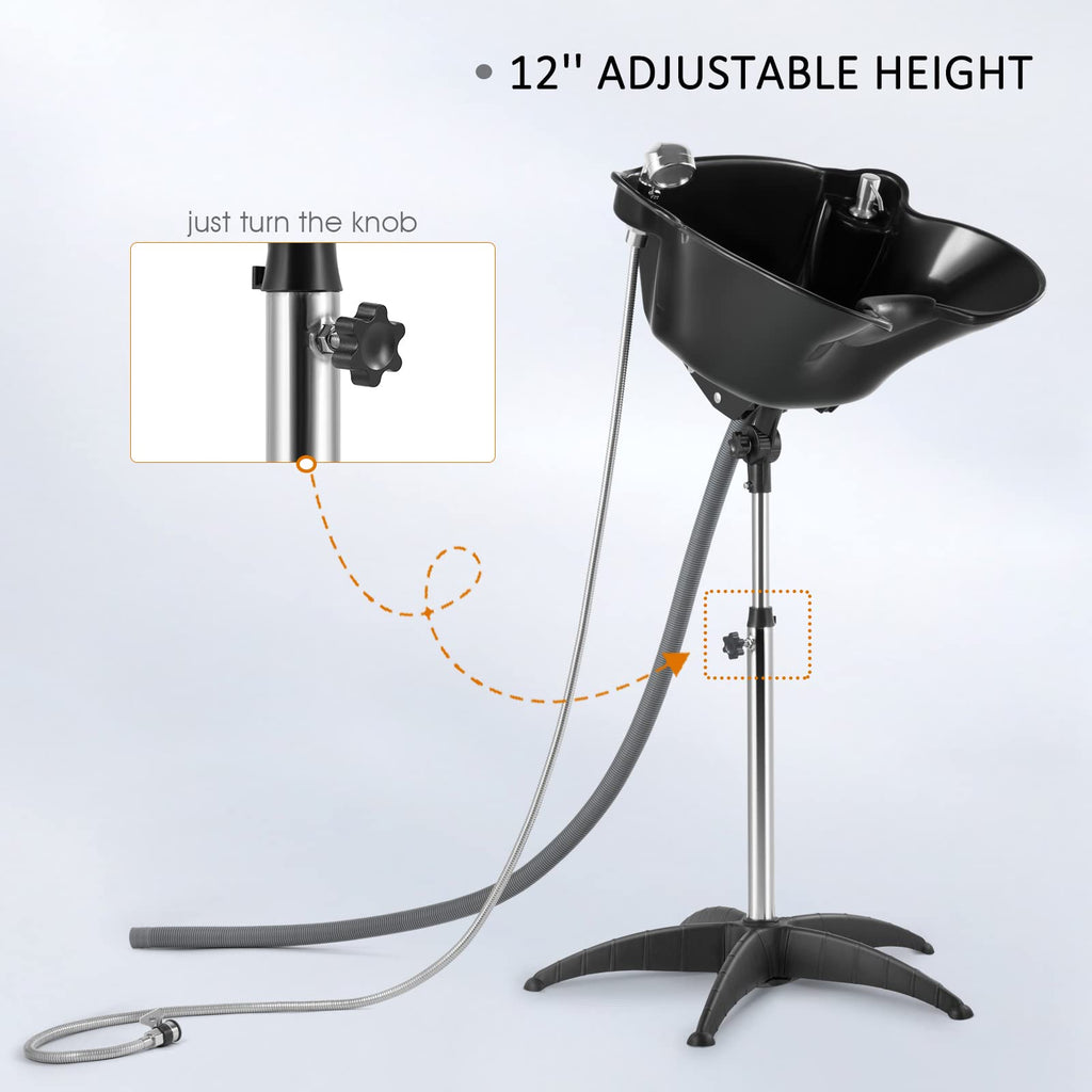 Portable Shampoo Bowl with Drain L474