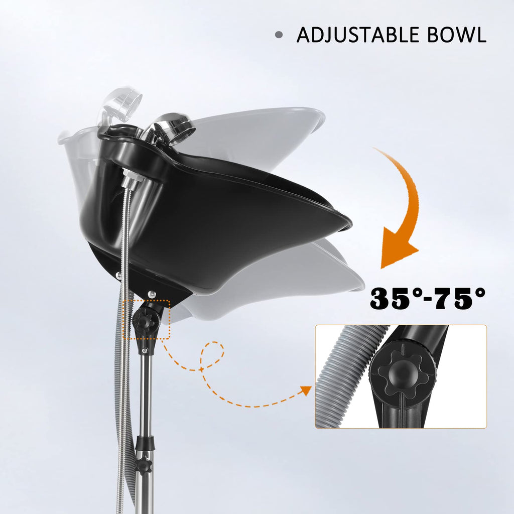 Portable Shampoo Bowl with Drain L474