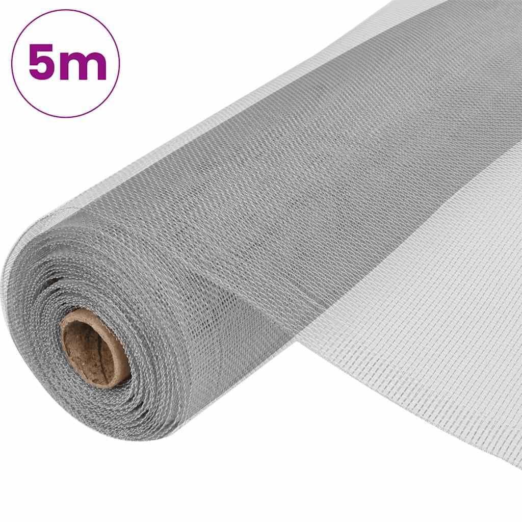 Aluminum Mesh Roll 39.4x196.9 Inches Silver Y4990