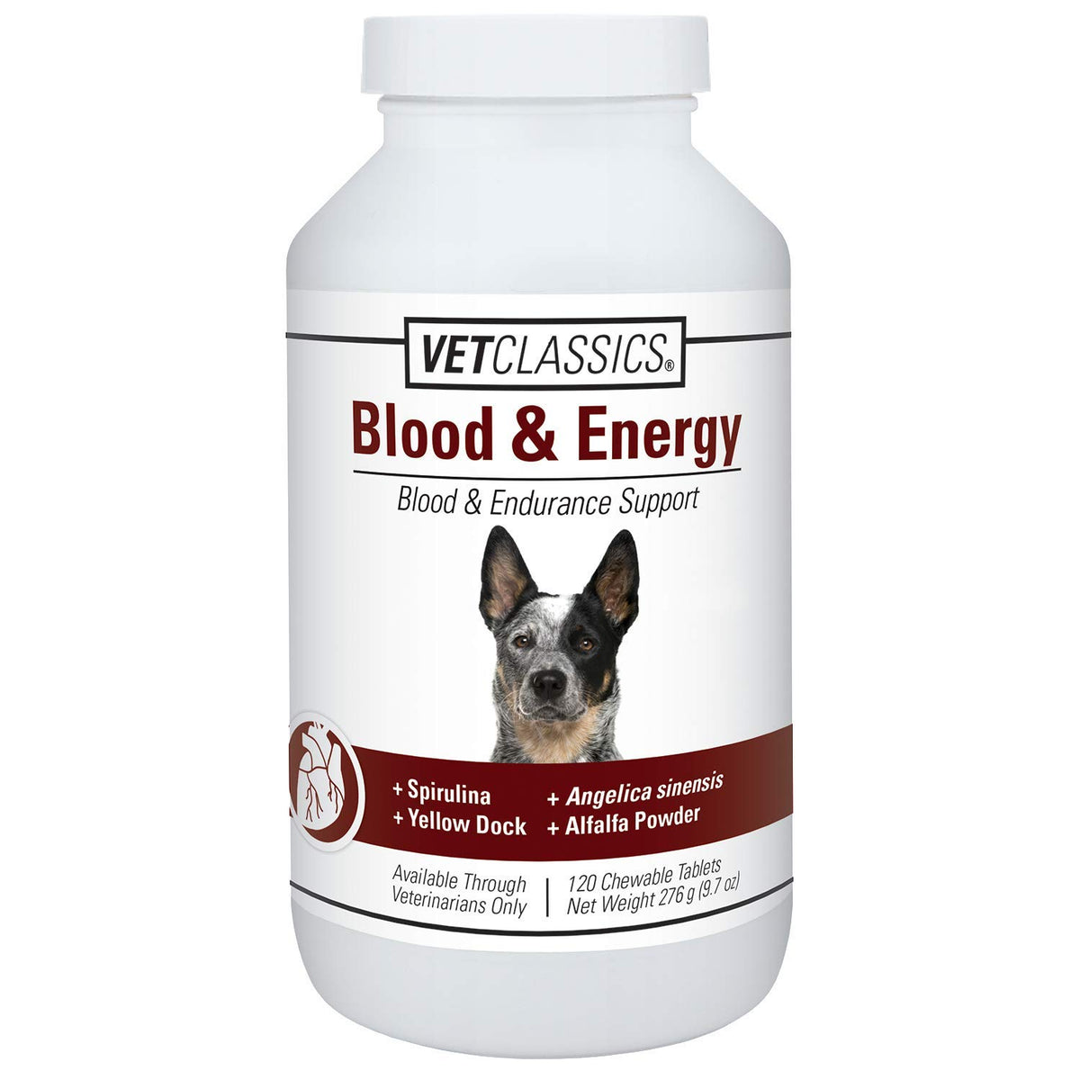 Blood & Energy Support Supplement for Dogs 120 Tablets W592953