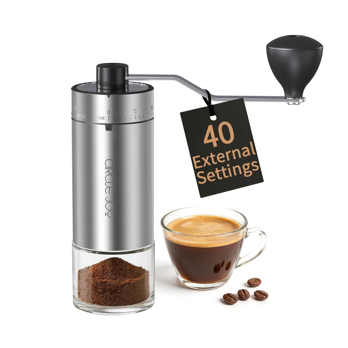 Manual Coffee Grinder with Ceramic Conical Burr Y6798