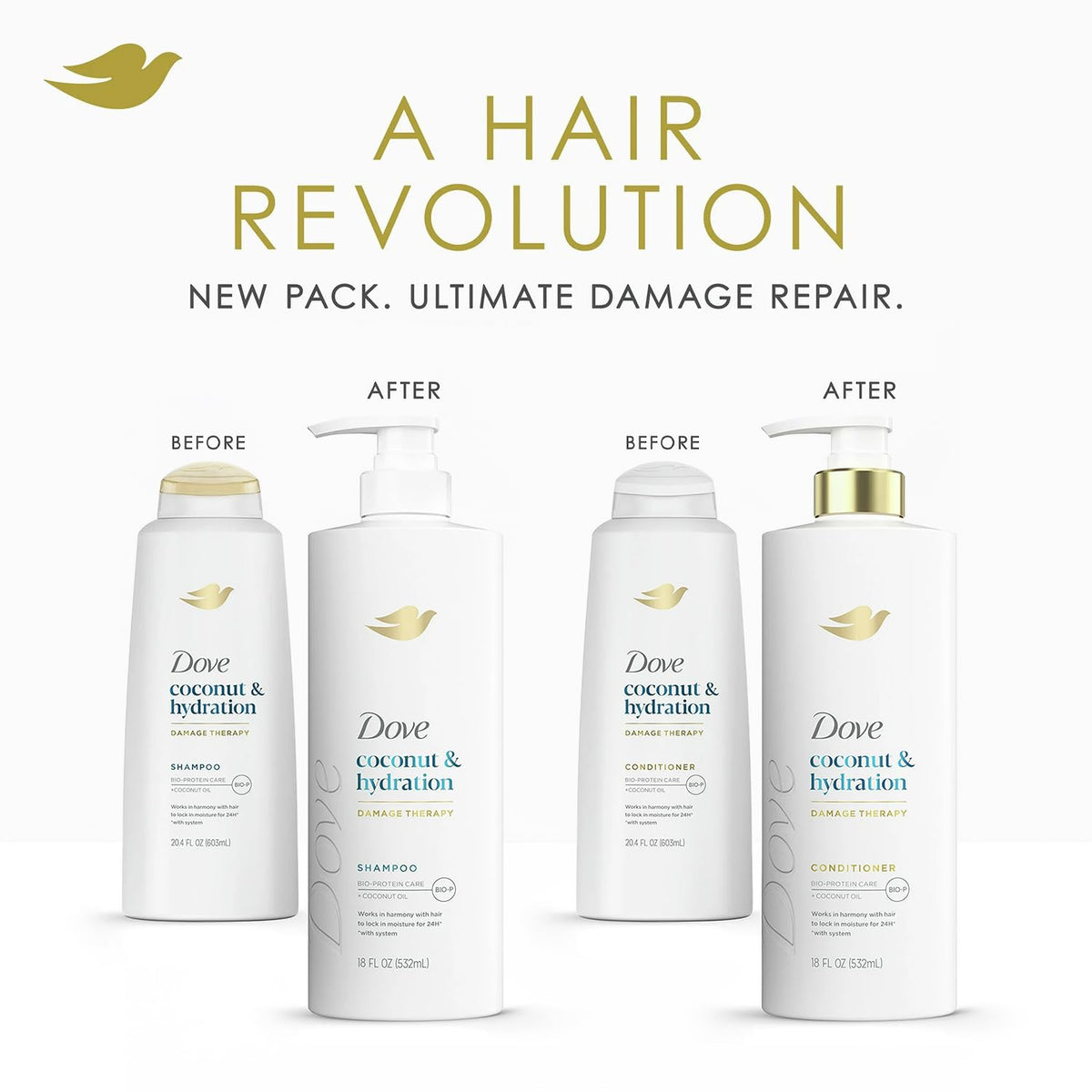 Shampoo & Conditioner Set with Hairspray 3 Piece Set F802