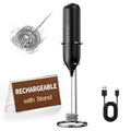 Rechargeable Handheld Milk Frother with Stand M596885