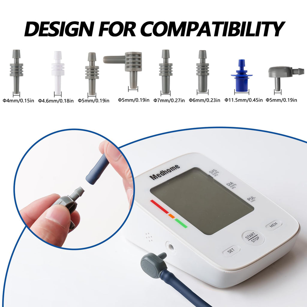 Extra Large Blood Pressure Cuff Upper Arm 8.7"-20.5" Replacement Cuff with 8 Connectors H48194