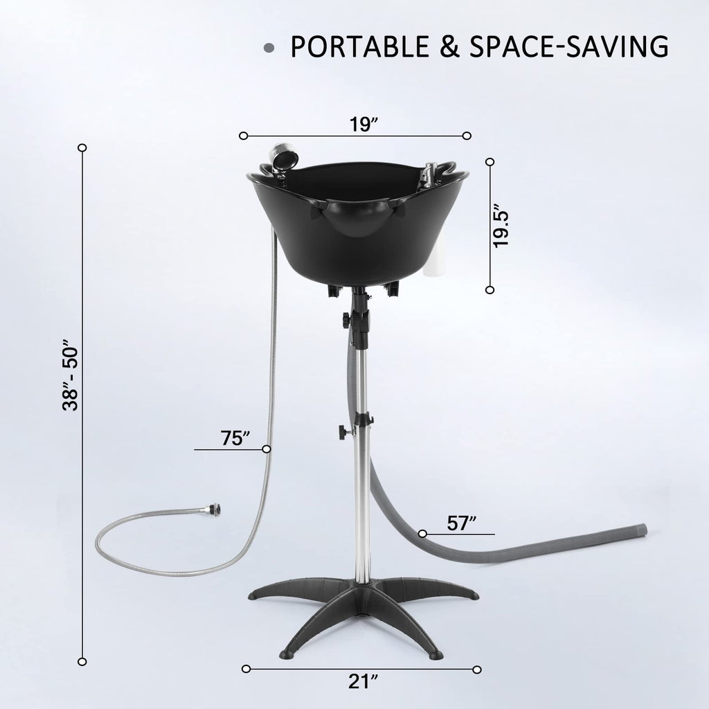 Portable Shampoo Bowl with Drain L474