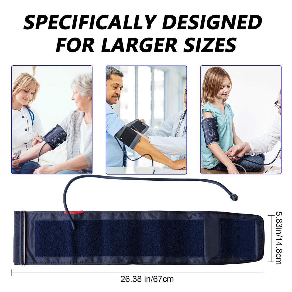 Extra Large Blood Pressure Cuff Upper Arm 8.7"-20.5" Replacement Cuff with 8 Connectors H48194
