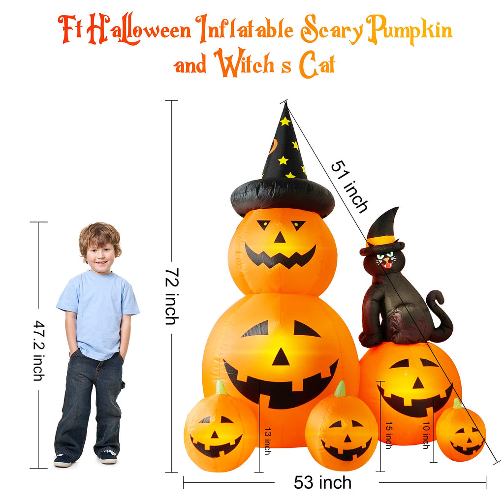 6 FT Halloween Inflatable Outdoor Decor F4210