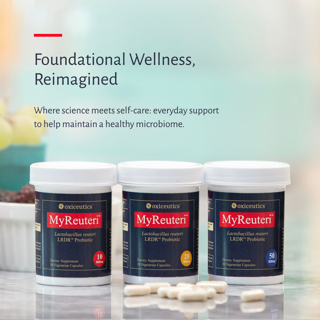 10 Billion CFU L. reuteri Probiotic with FOS Prebiotic 30 Veg Capsules Q49814
