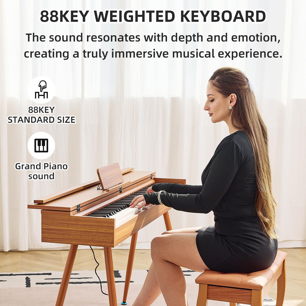 88 Key Hammer-Action Weighted Digital Piano V405532