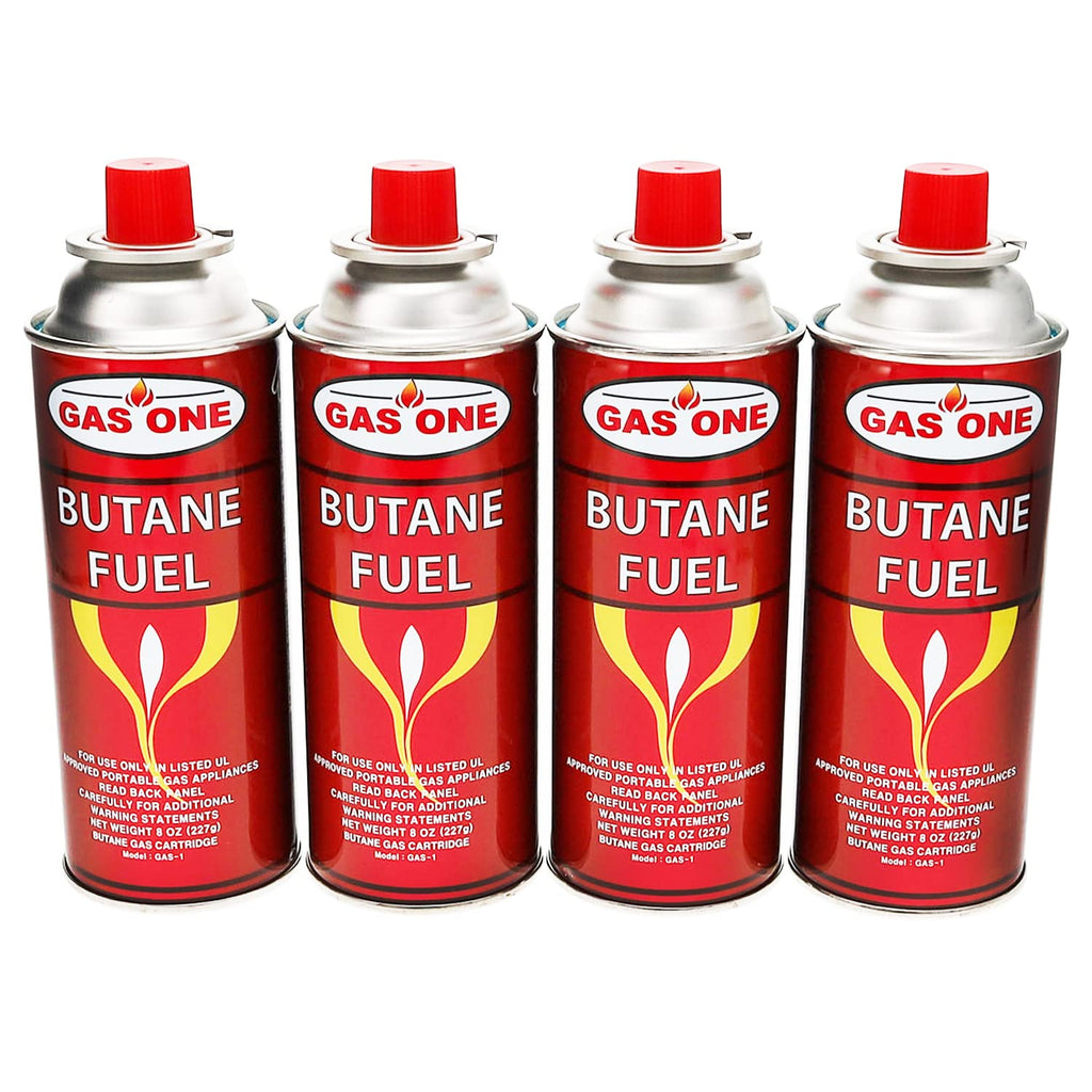 4 Pack 8oz Camping Fuel Canisters X136