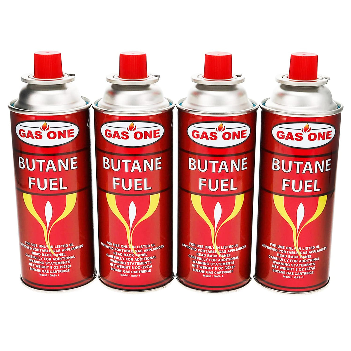 4 Pack 8oz Camping Fuel Canisters X136