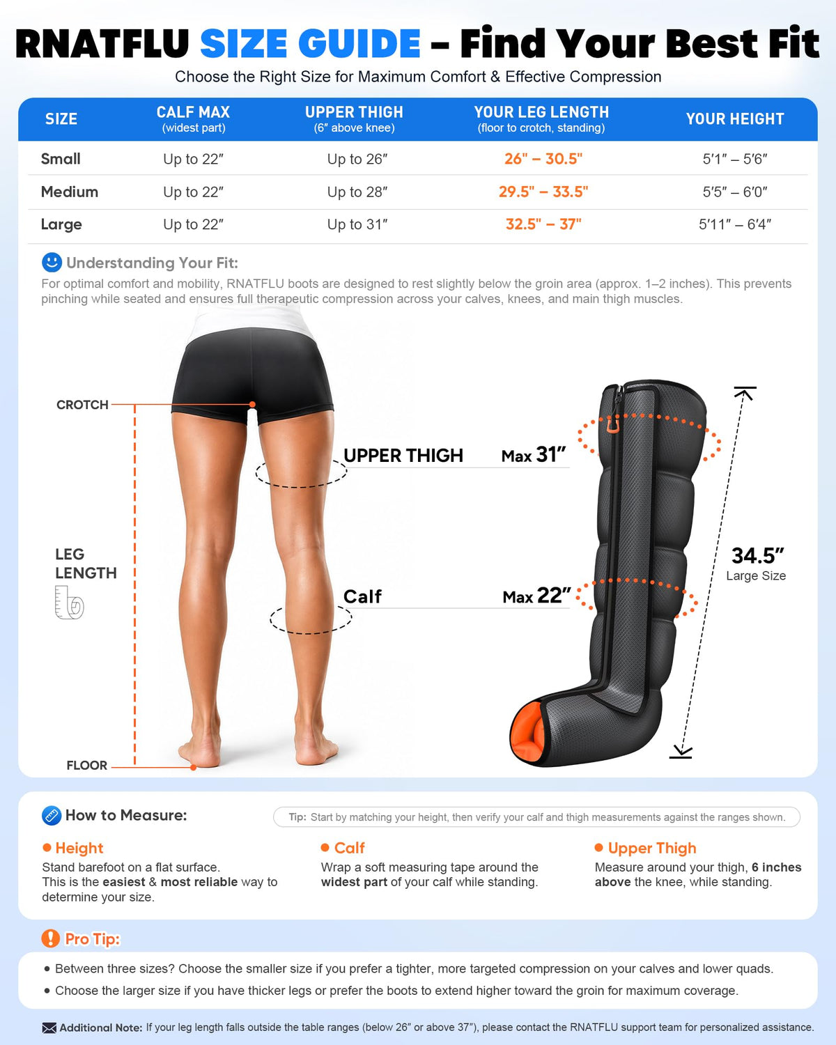 Air Compression Leg Massager with Heat H829445