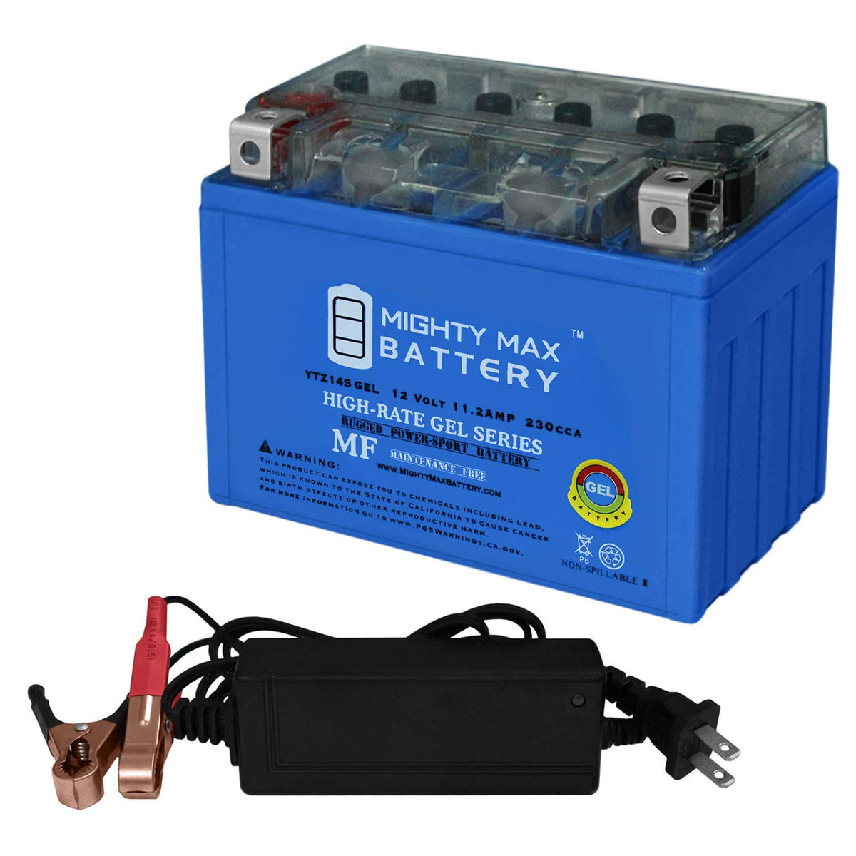 12V GEL Battery with 2Amp Charger Y447