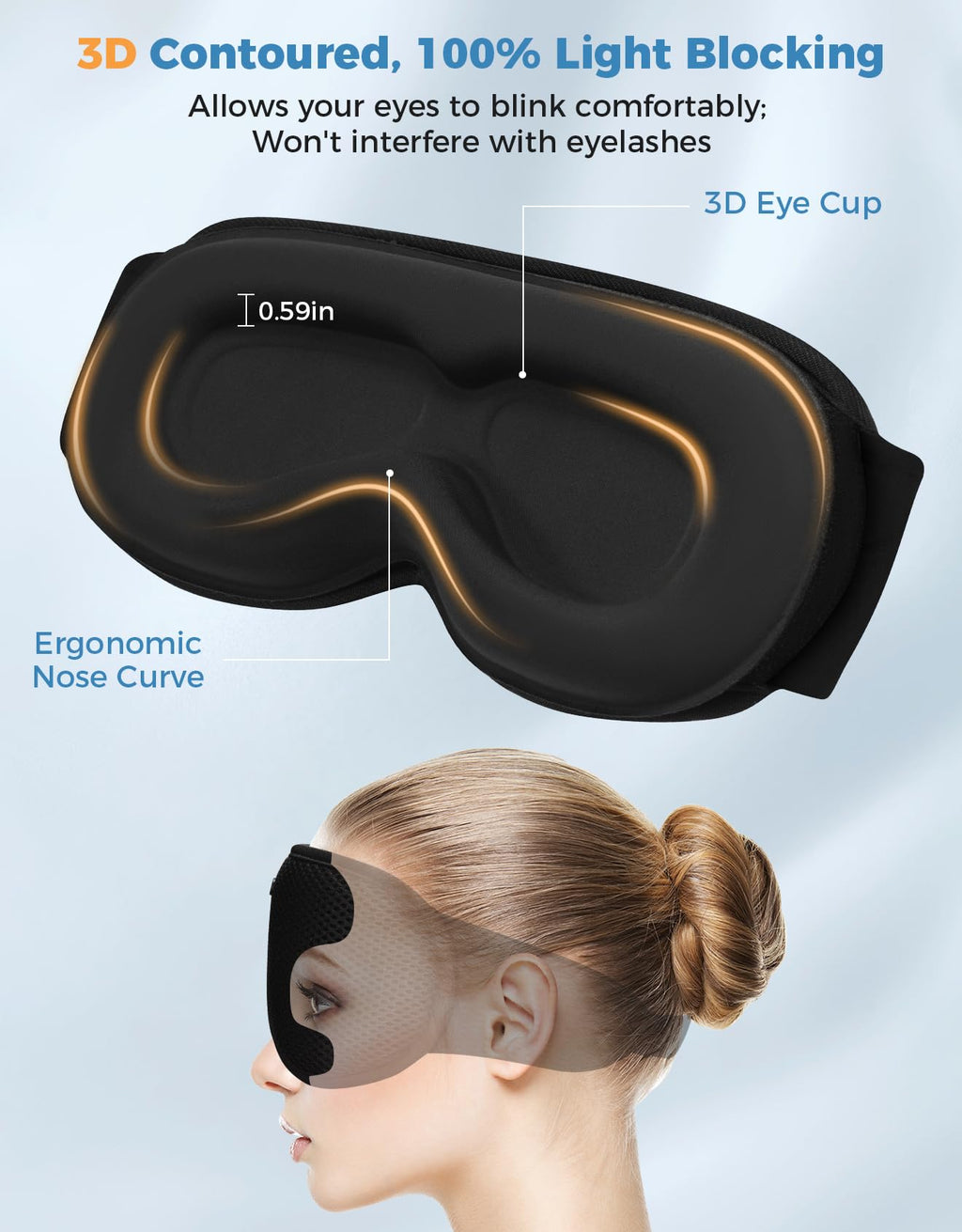Bluetooth Sleep Mask with Headphones L59687