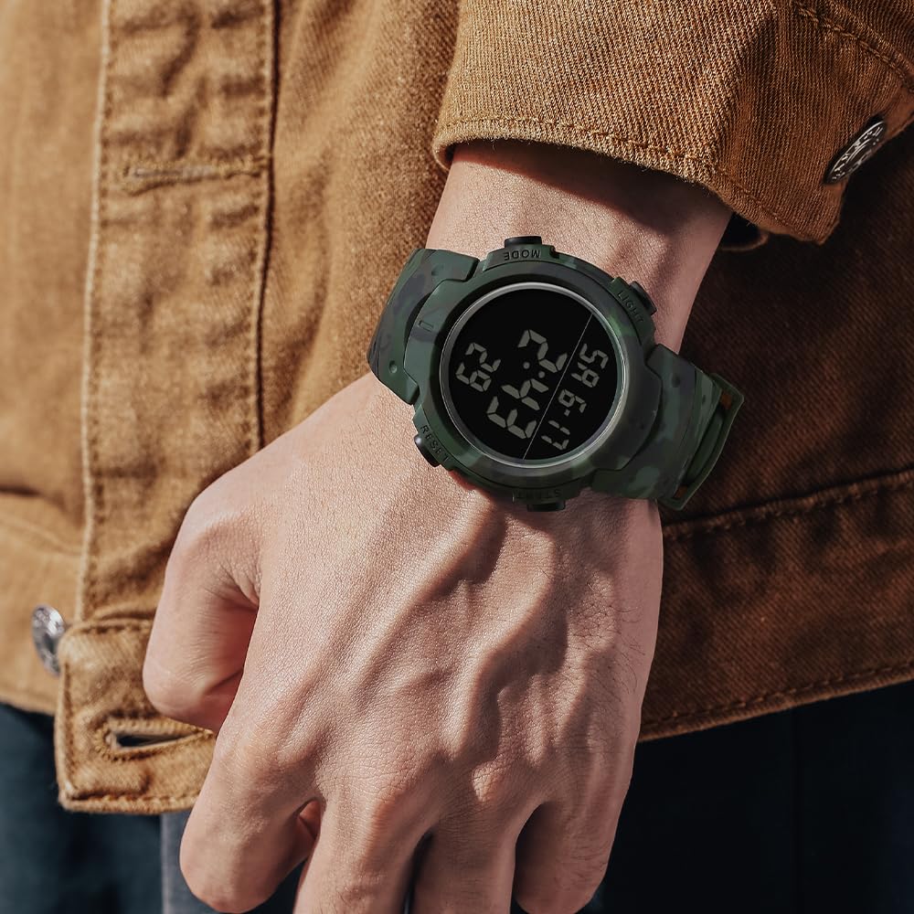 Mens Digital Waterproof Outdoor Chronograph LED Watch Z63224