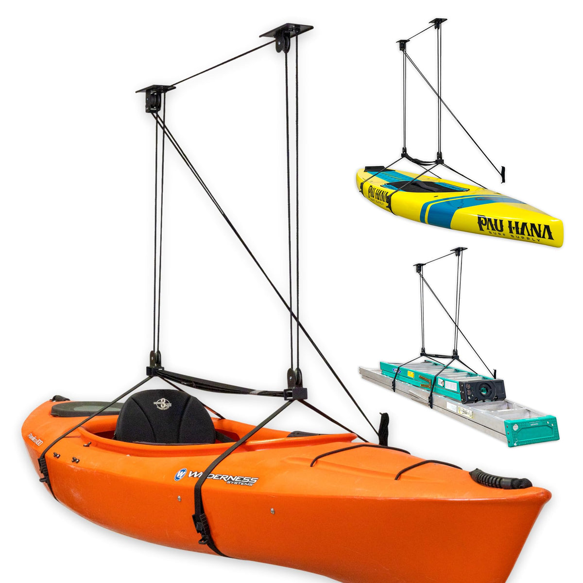 Kayak and Canoe Ceiling Hoist Storage Rack A755408