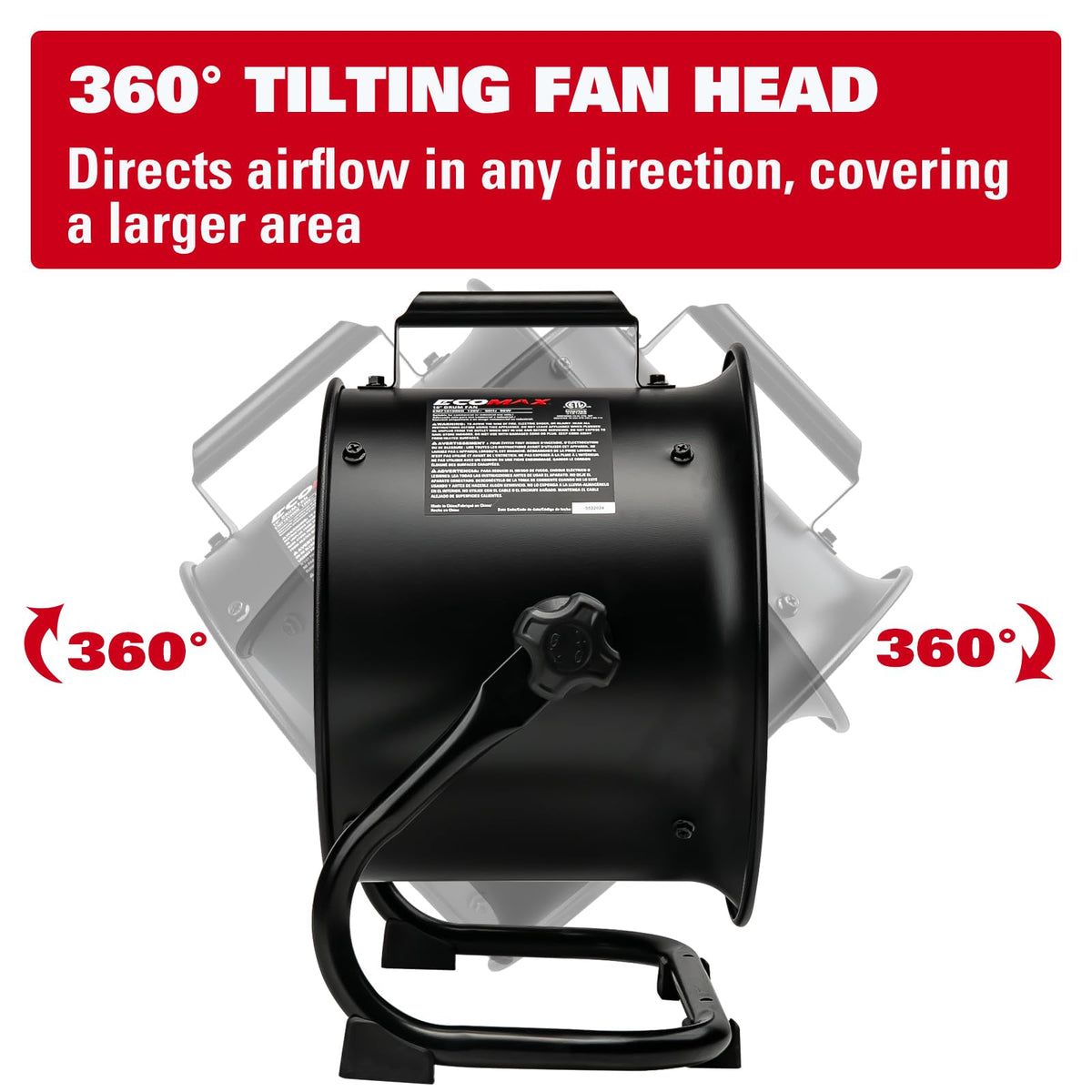 10 Inch High Velocity Drum Fan X837322