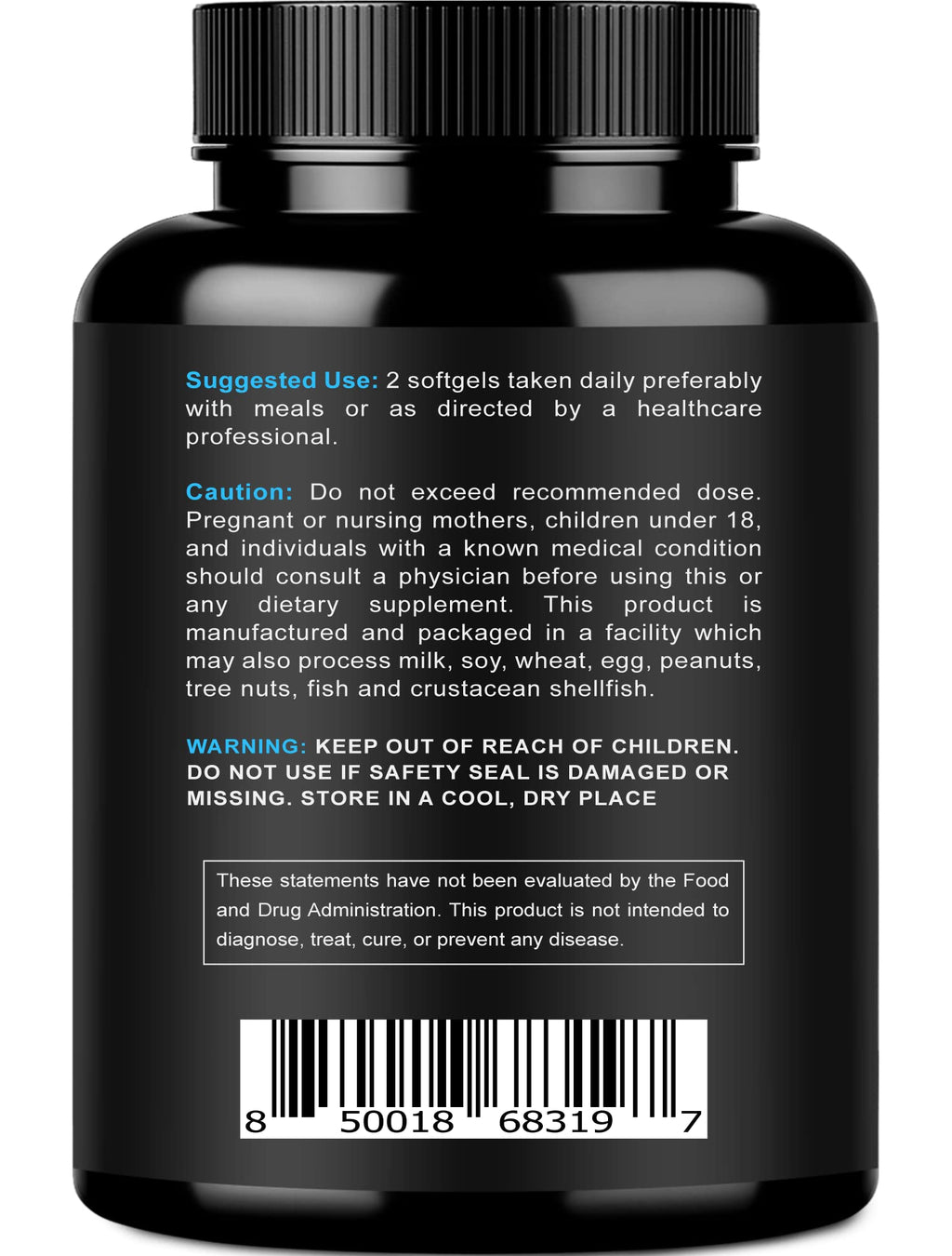 Omega 3 Fish Oil 2000mg 120 Softgels X7416